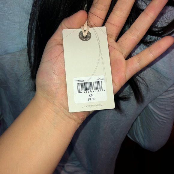 Lucky Brand Blue Buttoned Blouse - Picture 3 of 3